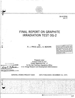 Final report on graphite irradiation test OG-2