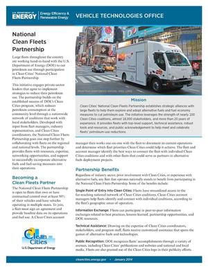National Clean Fleets Partnership (Fact Sheet)
