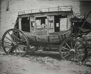 [Wagon purported to be Sam Houston's stagecoach]