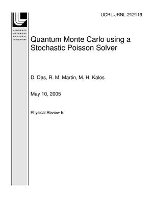 Quantum Monte Carlo using a Stochastic Poisson Solver