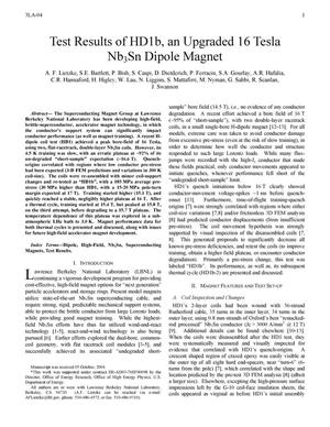 Test Results of HD1b, an upgraded 16 Tesla Nb3Sn Dipole Magnet