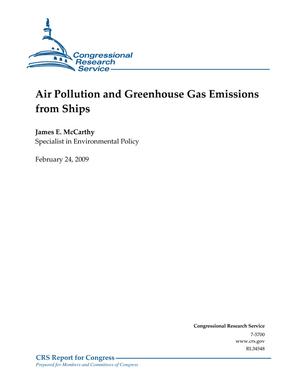 Air Pollution and Greenhouse Gas Emissions from Ships