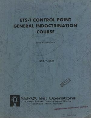 ETS-1 control point general indoctrination course. Volume I