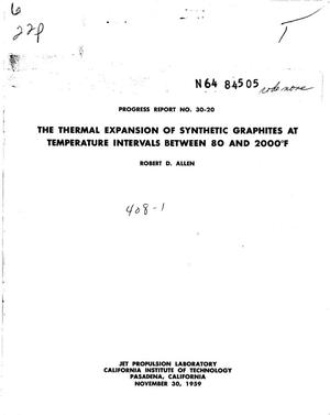 The Thermal Expansion of Synthetic Graphites at Temperature Intervals Between 80 and 2000f