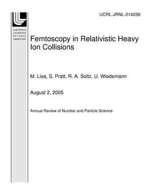 Femtoscopy in Relativistic Heavy Ion Collisions