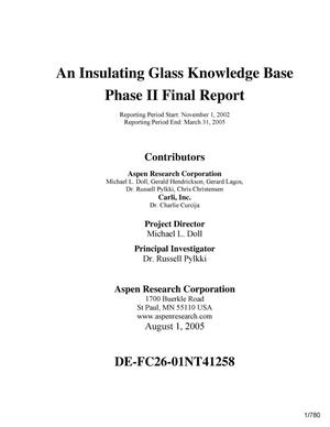 An Insulating Glass Knowledge Base