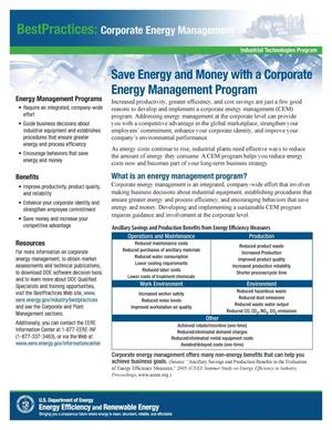 Save Energy and Money with a Corporate Energy Management Program