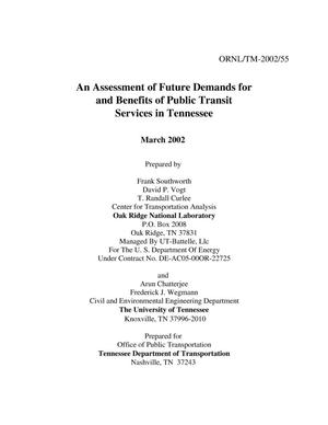 An Assessment of Future Demands for and Benefits of Public Transit Services in Tennessee