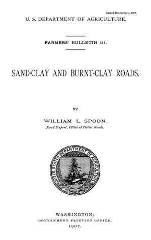 Sand-Clay and Burnt-Clay Roads