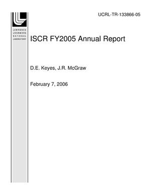 ISCR FY2005 Annual Report