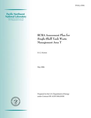 RCRA Assessment Plan for Single-Shell Tank Waste Management Area T
