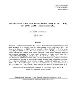Determination of the Form Factors for the Decay B0 -> D*-l+nu_l and of the CKM Matrix Element |Vcb|