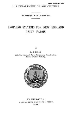 Primary view of object titled 'Cropping Systems for New England Dairy Farms'.