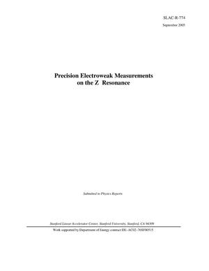 Precision Electroweak Measurements on the Z Presonance