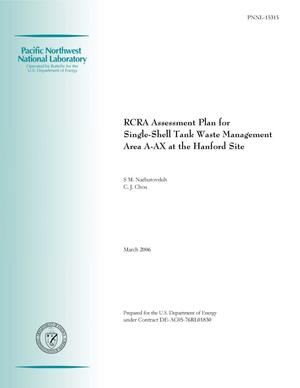RCRA Assessment Plan for Single-Shell Tank Waste Management Area A-AX at the Hanford Site