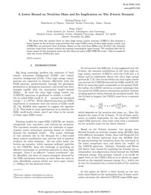 A Lower Bound on Neutrino Mass And Its Implication on the Z-Burst Scenario