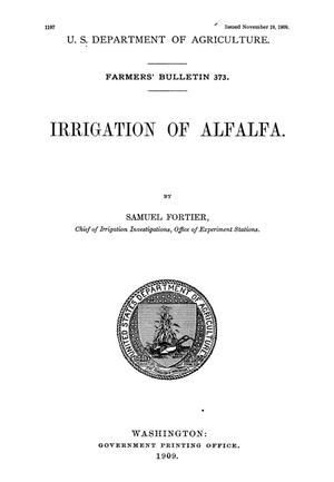 Irrigation of Alfalfa