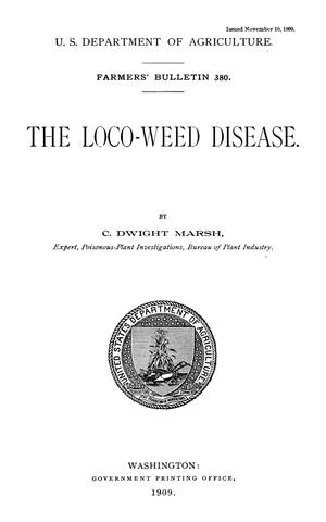 The Loco-Weed Disease