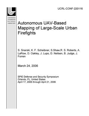 Autonomous UAV-Based Mapping of Large-Scale Urban Firefights