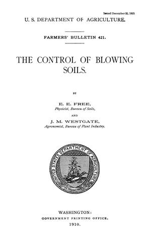 The Control of Blowing Soils