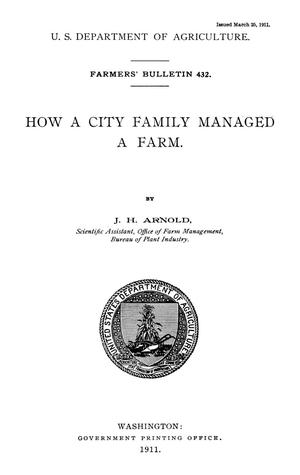 How a City Family Managed a Farm