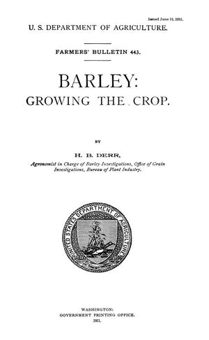 Barley: Growing the Crop