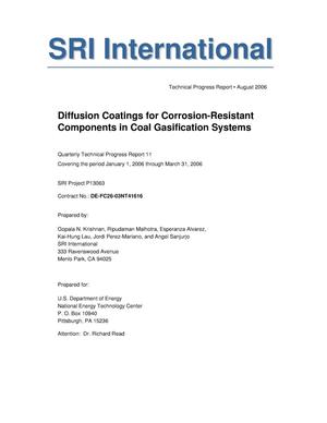Diffusion Coatings for Corrosion-Resistant Components in Coal Gasification Systems