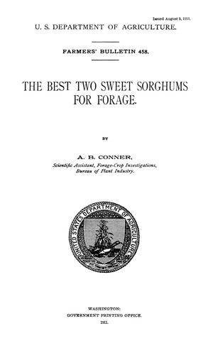 The Best Two Sweet Sorghums for Forage