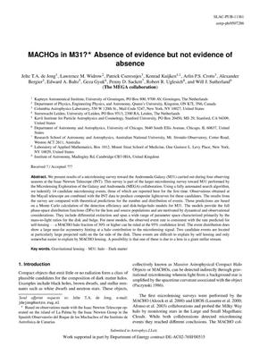 Machos in M31? Absence of Evidence but not Evidence of Absence