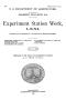 Primary view of Experiment Station Work, [Volume] 71
