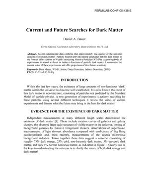 Current and future searches for dark matter
