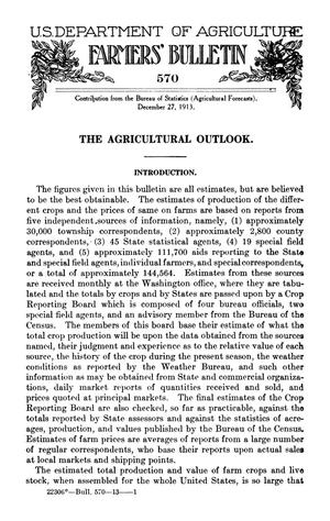 Primary view of object titled 'The Agricultural Outlook: December 27, 1913'.