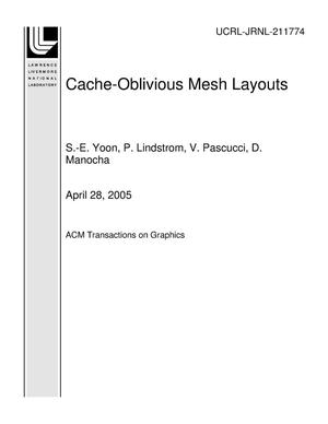 Cache-Oblivious Mesh Layouts
