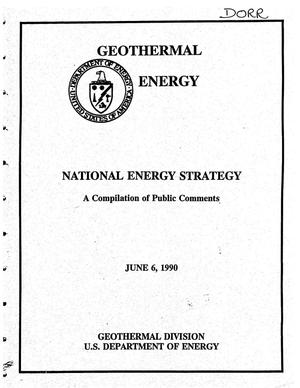 National Energy Strategy - A Compilation of Public Comments