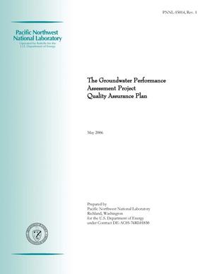 The Groundwater Performance Assessment Project Quality Assurance Plan