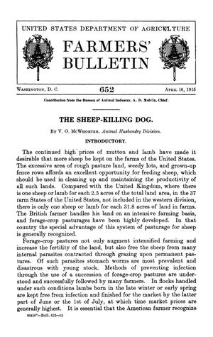 The Sheep-Killing Dog