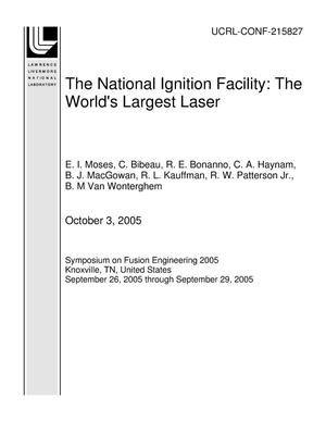 The National Ignition Facility: The World's Largest Laser