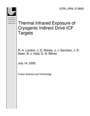 Thermal Infrared Exposure of Cryogenic Indirect Drive ICF Targets