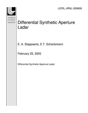 Differential Synthetic Aperture Ladar