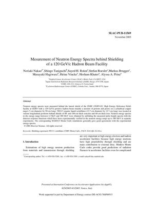 Measurement of Neutron Energy Spectra behind Shielding of a 120 GeV/c Hadron Facility