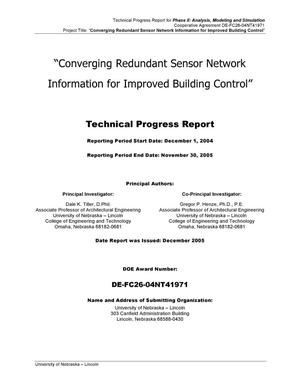 Converging Redundant Sensor Network Information for Improved Building Control