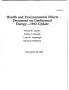 Thumbnail image of item number 4 in: 'Health and Environmental Effects Document on Geothermal Energy -- 1982 update'.