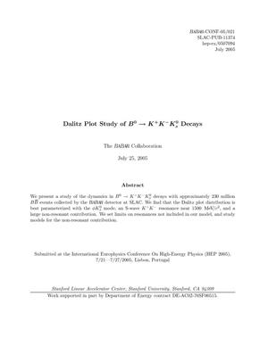 Dalitz Plot Study of B0 to K+K-K0s Decays
