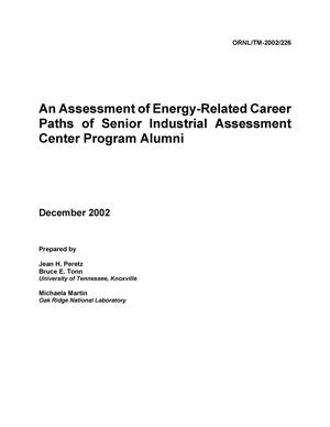 An Assessment of Energy-Related Career Paths of Senior Industrial Assessment Center Program Alumni