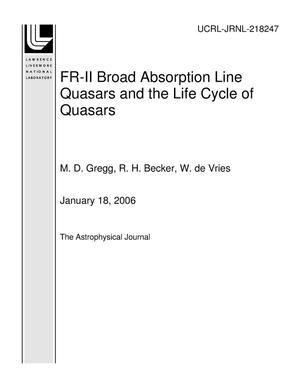 FR-II Broad Absorption Line Quasars and the Life Cycle of Quasars