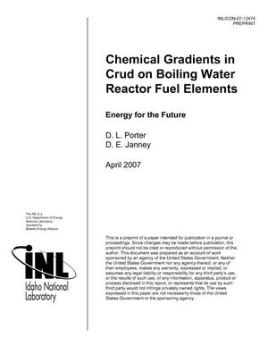 Chemical Gradients in Crud on Boiling Water Reactor Fuel Elements