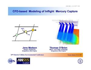 CFD-based Modeling of Inflight Mercury Capture