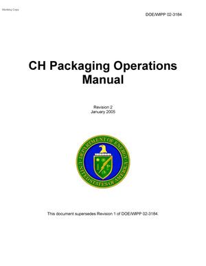 CH Packaging Operations Manual