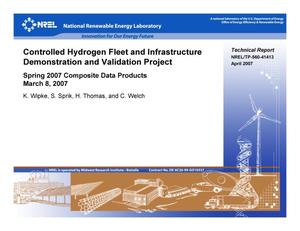 Controlled Hydrogen Fleet and Infrastructure Demonstration and Validation Project: Spring 2007 Composite Data Products; March 8, 2007