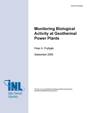 Monitoring Biological Activity at Geothermal Power Plants